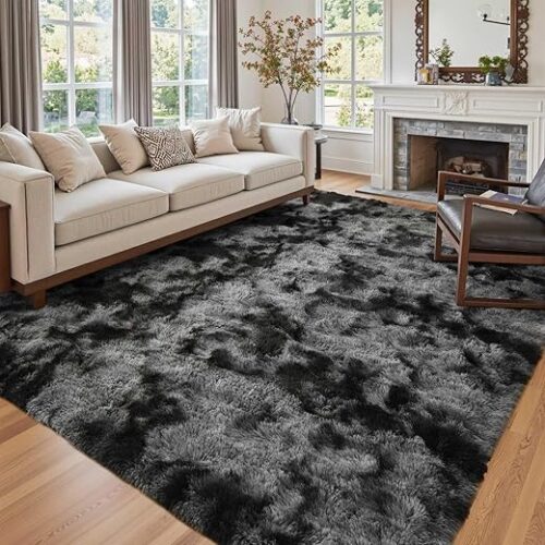 6x9 Ft Large Shag Rugs for Living Room Decor, Tie-Dyed Ultra Soft Fluffy Furry Area Rugs for Bedroom Indoor Floor, Aesthetic Carpet for Kids Home...