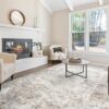 9x12 Area Rug Living Room Rugs - Washable Neutral Modern Abstract Soft Thin Large Rug Indoor Floor No Slip Rug Carpet for Bedroom Under Dining...