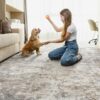 9x12 Area Rug Living Room Rugs - Washable Neutral Modern Abstract Soft Thin Large Rug Indoor Floor No Slip Rug Carpet for Bedroom Under Dining...
