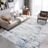 Area Rug Living Room Rugs: 5x7 Large Soft Indoor Carpet Modern Abstract Rug with Non Slip Rubber Backing for Under Dining Table Nursery Home Office...