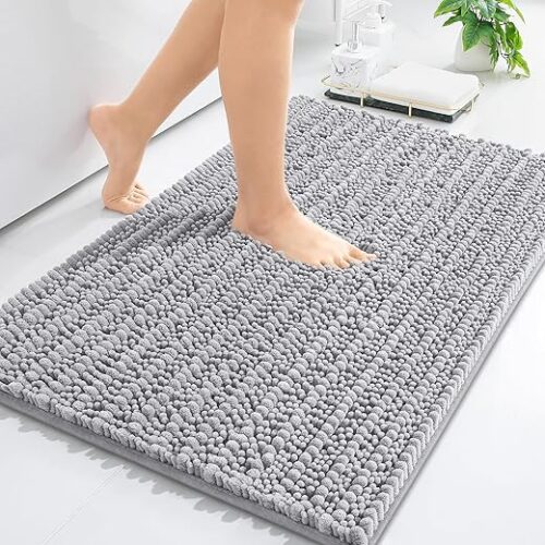 Arotive Luxury Chenille Bathroom Rug Mat, Extra Soft Thick Absorbent Shaggy Bath Rugs, Non-Slip Machine Wash Dry, Plush Bath Mats for Bathroom,...