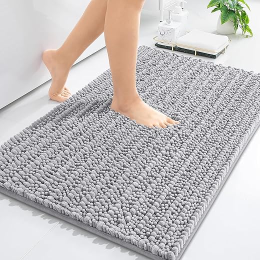 Arotive Luxury Chenille Bathroom Rug Mat, Extra Soft Thick Absorbent Shaggy Bath Rugs, Non-Slip Machine Wash Dry, Plush Bath Mats for Bathroom,...