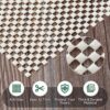 BALEINE Non Slip Rug Pad Rug Gripper for Hardwood Floors, Extra Thick Non Slip Mat Under Carpet (3'x5')