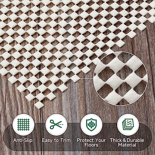 BALEINE Non Slip Rug Pad Rug Gripper for Hardwood Floors, Extra Thick Non Slip Mat Under Carpet (3'x5') BALEINE Non Slip Rug Pad Rug Gripper for Hardwood Floors, Extra Thick Non Slip Mat Under Carpet (3'x5')