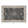 Black Washable Entry Rug, 2x3 Small Rugs for Entryway Kitchen Bathroom Door Mat Indoor Entrance, Non Slip Rubber Backing, Stain & Fade Resistant,...