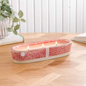 Churchgate Ceramic Glaze Mulberry & Geranium Multi Wick Candle