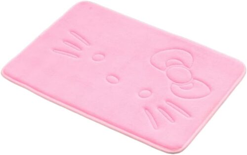 Cute Cartoon Pink Area Rugs for Bedroom Living Room Bathroom Rugs Bath Mat Door Mat Super Soft Memory Foam Design Non Slip and Absorbent 15.75 x...