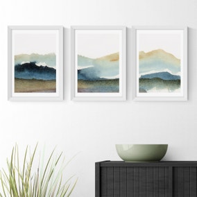East End Prints Set of 3 Blue Ink Prints East End Prints Set of 3 Blue Ink Prints