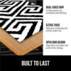 GORILLA GRIP Strong Rug Pad Gripper, US Designed, Grips Keep Area Rugs Safe and in Place, Thick, Slip and Skid Resistant Pads for Hard Floors,...