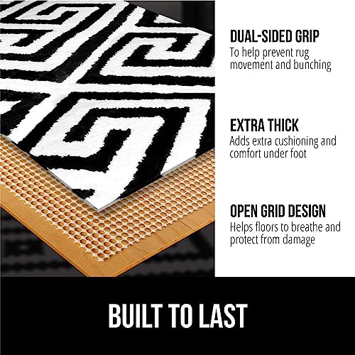 GORILLA GRIP Strong Rug Pad Gripper, US Designed, Grips Keep Area Rugs Safe and in Place, Thick, Slip and Skid Resistant Pads for Hard Floors,... GORILLA GRIP Strong Rug Pad Gripper, US Designed, Grips Keep Area Rugs Safe and in Place, Thick, Slip and Skid Resistant Pads for Hard Floors,...