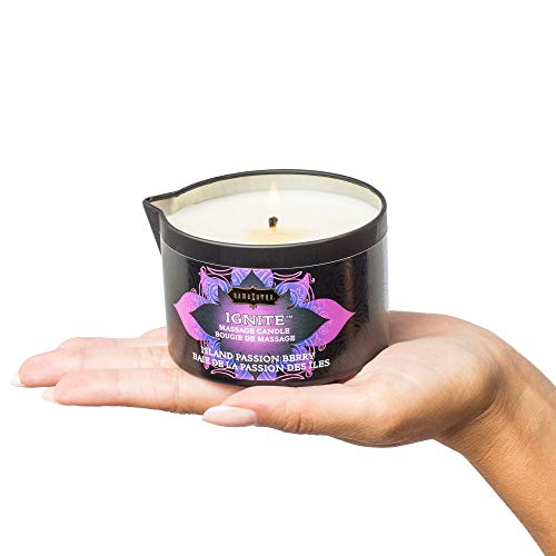 KAMA SUTRA Ignite Massage Candle - Coconut Oil and Soy Based - Island Passion Berry, 6 oz Candle Melts into a Warm Massage Oil, Couples Massage,... KAMA SUTRA Ignite Massage Candle - Coconut Oil and Soy Based - Island Passion Berry, 6 oz Candle Melts into a Warm Massage Oil, Couples Massage,...
