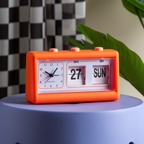 Karlsson Date Flip Rubberised Alarm Clock