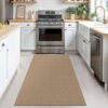 KOZYFLY Boho Rugs for Entryway 3x5 ft Washable Area Rug Non Slip Rubber Backed Entry Rug Woven Indoor Door Mat Cotton Kitchen Rugs Floor Carpet for...