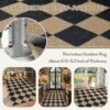 Lahome Checkered Easy Jute 3x5 Outdoor Patio Rug, Washable Rugs for Entryway Diamond Indoor Outdoor Living Room Carpet, Farmhouse Neutral Non Slip...