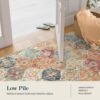 Lahome Moroccan Trellis Washable Rug, 2x3 Kitchen Rugs for Entryway Bathroom, Non-Slip Indoor Door Mat Ultra-Thin, Small Oriental Throw Carpet for...