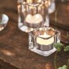 L'ner Tea Light Candles – Set of 100 Unscented Tea Lights – Burns Aprx. 3.5 Hour – Party & Ambience Candles – Restaurant Decorations