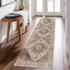 Madane Runner Rug 2x8, Washable Hallway Runner Rugs, Non-Slip Low-Pile Soft Kitchen Rug Runner Laundry Room Rug, Vintage Throw Entry Foyer Mat for...