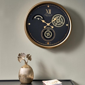 Metal Cog Wall Clock Metal Cog Wall Clock