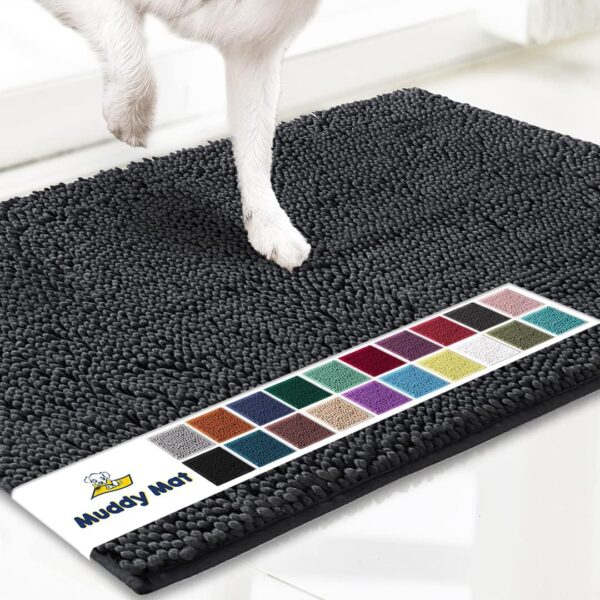 Muddy Mat® Original Dog Door Mat for Muddy Paws, Super Absorbent Microfiber, Non-Slip Washable Pet Rug, Quick Dry Chenille Entryway Carpet, Machine... Muddy Mat® Original Dog Door Mat for Muddy Paws, Super Absorbent Microfiber, Non-Slip Washable Pet Rug, Quick Dry Chenille Entryway Carpet, Machine...