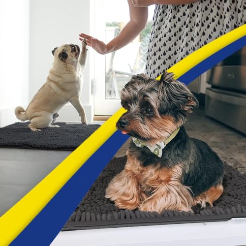 Muddy Mat® Original Dog Door Mat for Muddy Paws, Super Absorbent Microfiber, Non-Slip Washable Pet Rug, Quick Dry Chenille Entryway Carpet, Machine... Muddy Mat® Original Dog Door Mat for Muddy Paws, Super Absorbent Microfiber, Non-Slip Washable Pet Rug, Quick Dry Chenille Entryway Carpet, Machine...