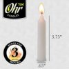 Ner Mitzvah Shabbat Candles - Traditional Shabbos Candles - 3 Hr. - 72 Ct.
