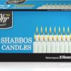Ner Mitzvah Shabbat Candles - Traditional Shabbos Candles - 3 Hr. - 72 Ct.