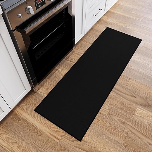 Ottomanson Hallway Runner Rug 2'2" x 6' Non Slip Solid Area Rugs Easy to Clean Laundry Rug Runner Durable & Pet Friendly Floor Carpet Runners for...