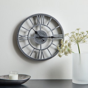 Skeleton Industrial Indoor Outdoor Wall Clock Skeleton Industrial Indoor Outdoor Wall Clock
