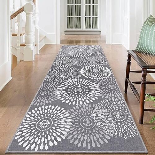 StepRite Runner Rug 2 x 6 ft, Washable Rugs, Hallway Runner Rugs, Kitchen Runner Rug Non Slip, Soft Runner with Rubber Backing for Kitchen,...