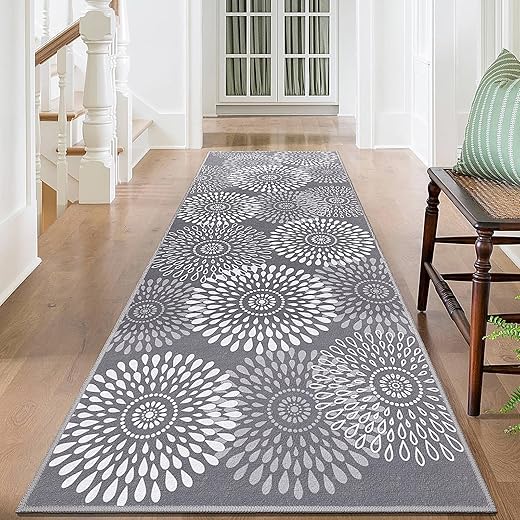 StepRite Runner Rug 2 x 6 ft, Washable Rugs, Hallway Runner Rugs, Kitchen Runner Rug Non Slip, Soft Runner with Rubber Backing for Kitchen,...