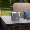 TIKI Citronella Candle 28-Ounce – Triple Wick Metal Bucket with Lid (Silver) – Long-Lasting Outdoor Candle for Patio, Deck, Garden, Backyard & Camping