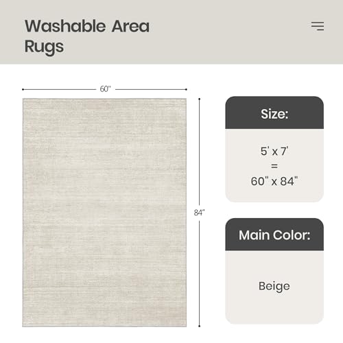 Valenrug Washable Rugs 5x7 - Stain Resistant 5x7 Area Rugs for Living Room, Non Slip Backing Printed Rugs for Bedroom, Folable Machine Washable... Valenrug Washable Rugs 5x7 - Stain Resistant 5x7 Area Rugs for Living Room, Non Slip Backing Printed Rugs for Bedroom, Folable Machine Washable...