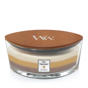 Woodwick Cafe Sweets Ellipse Trilogy Crackle Candle