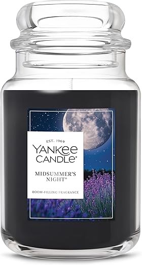 Yankee Candle Large Jar Scented Candle with up to 150 Hour Burn Time, Premium Plant Wax Blend for Consistent Burn, 22 oz Jar Candle with Room...