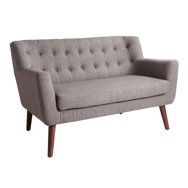 Travis Mid Century Tufted Loveseat