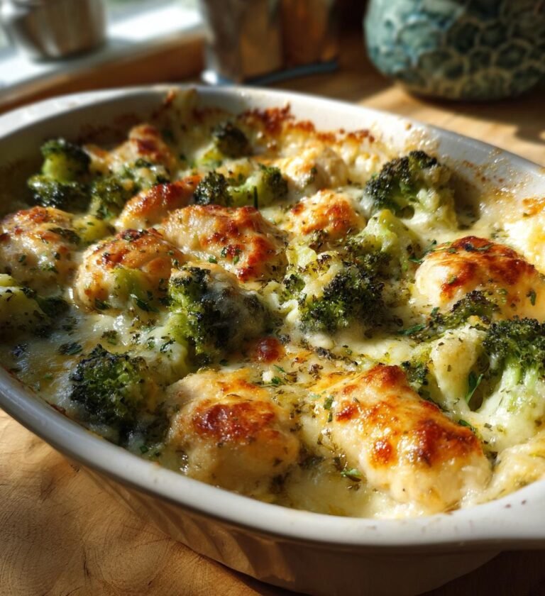 easy chicken and broccoli bake