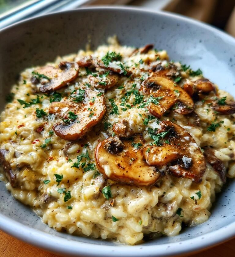 mushroom risotto recipe creamy