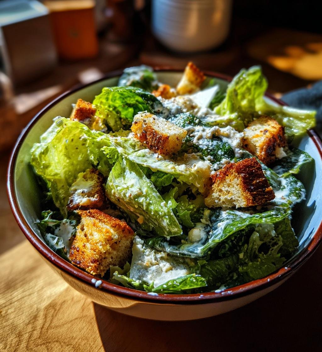 Caesar Salad Recipe with Homemade Dressing - Delicious & Easy