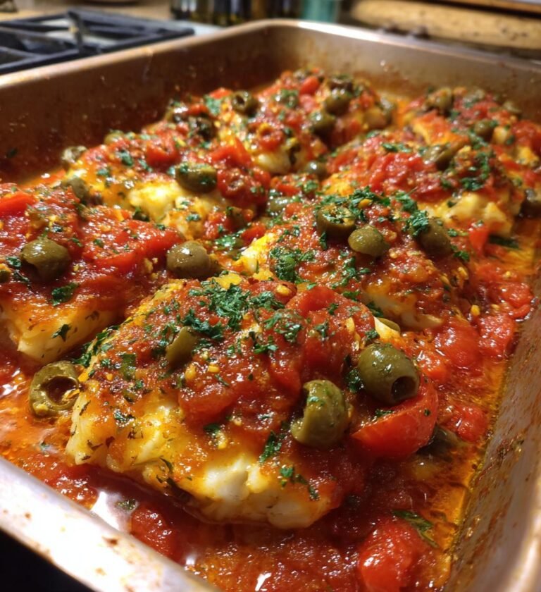 baked cod with tomato sauce