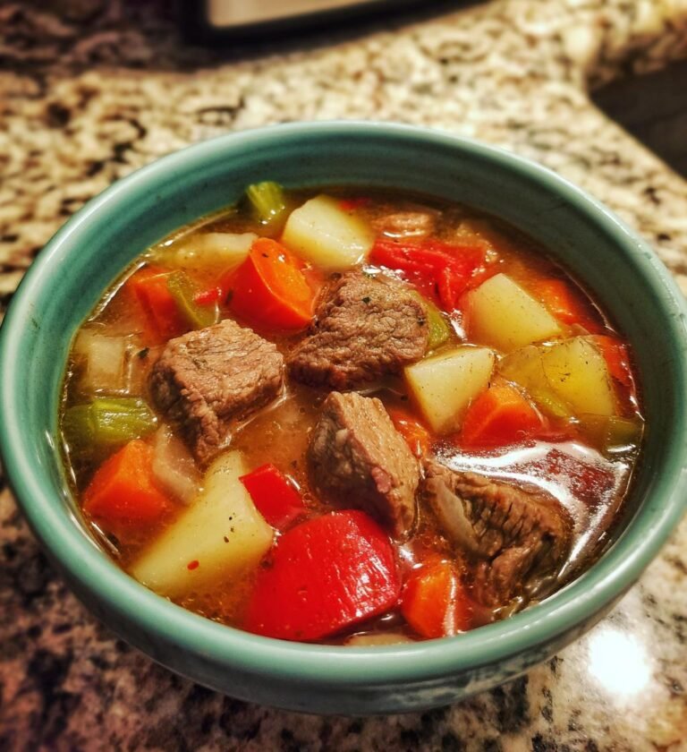 beef and vegetable soup recipe