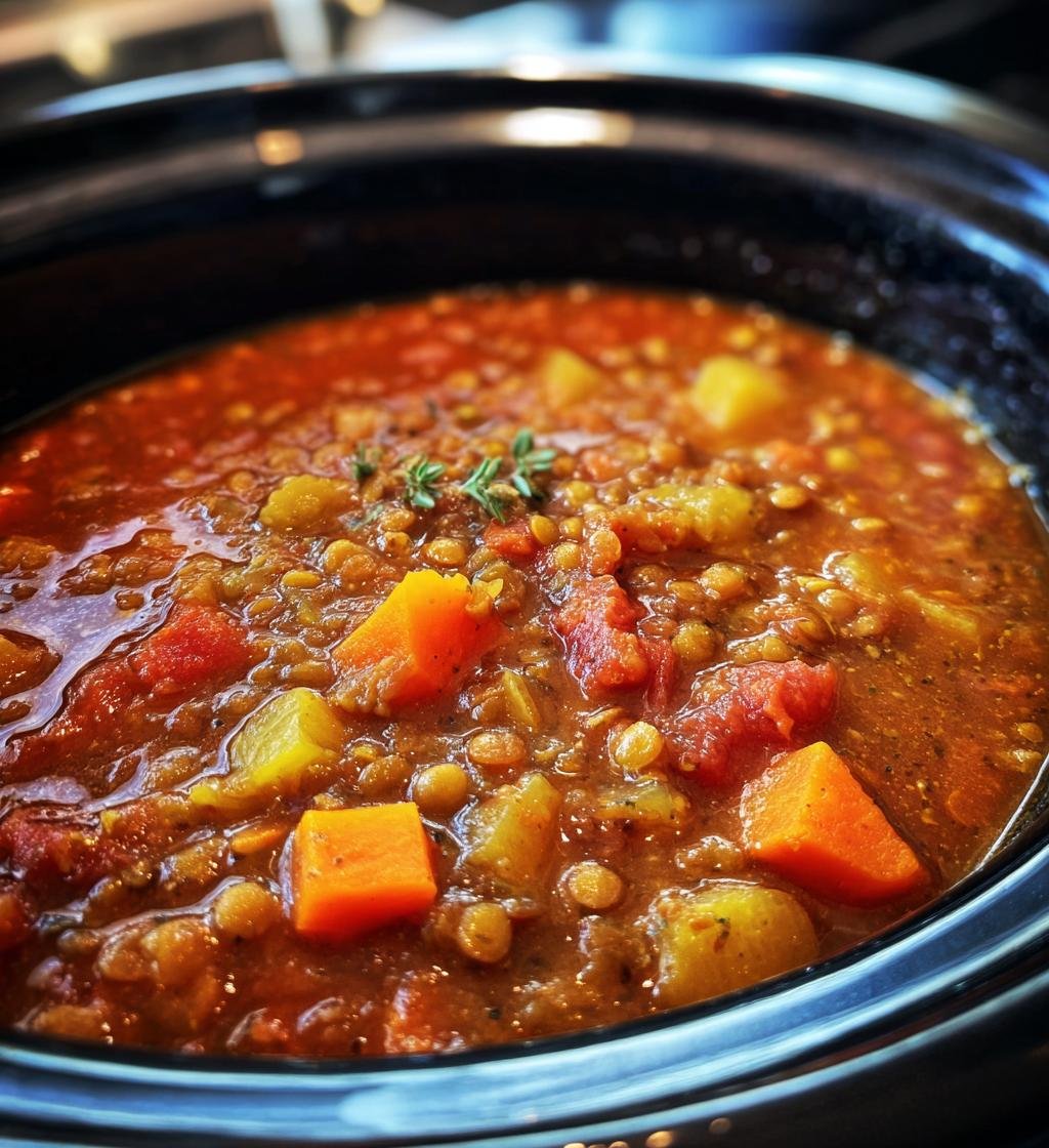 Slow Cooker Lentil Soup Recipe: Delicious, Easy & Healthy - step by step