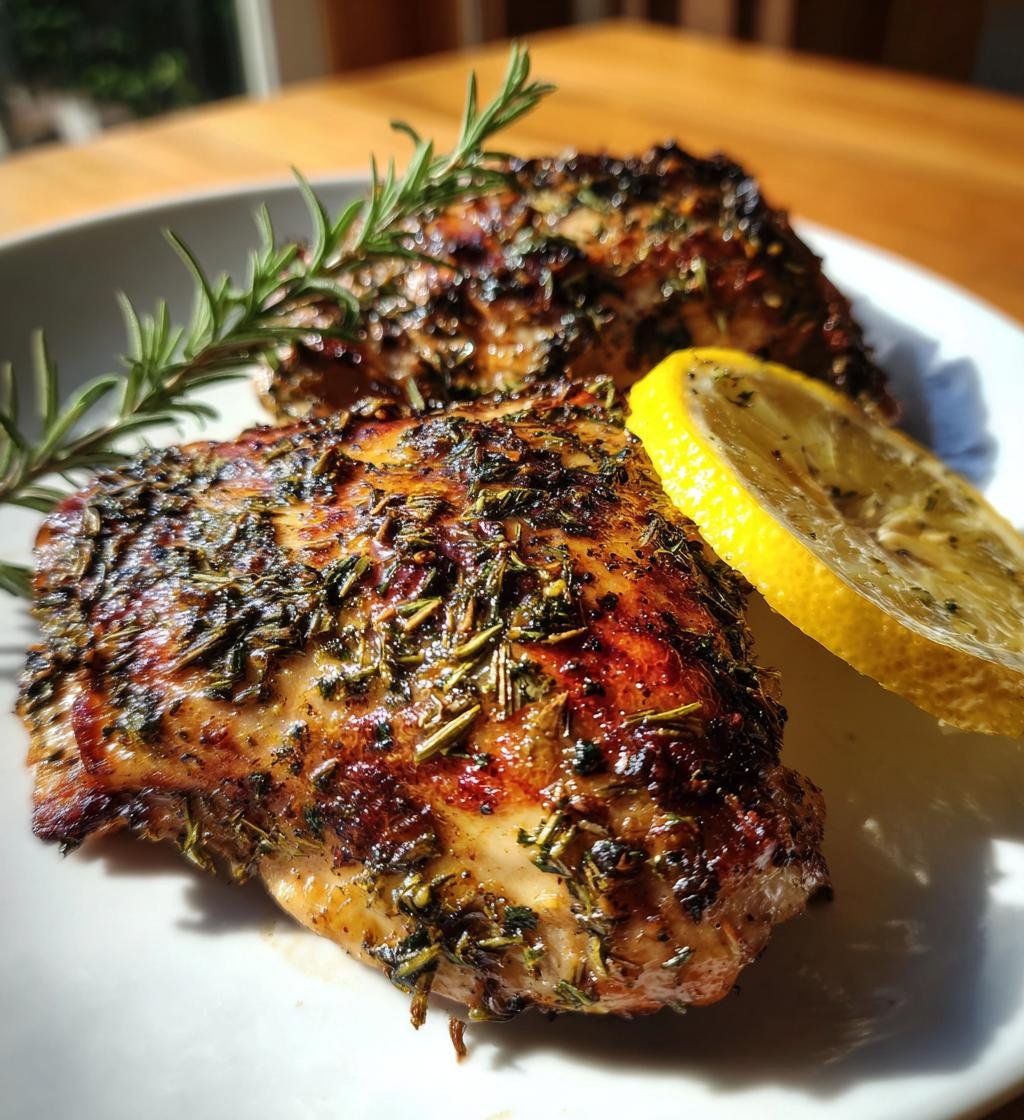 baked chicken breast with lemon and herbs