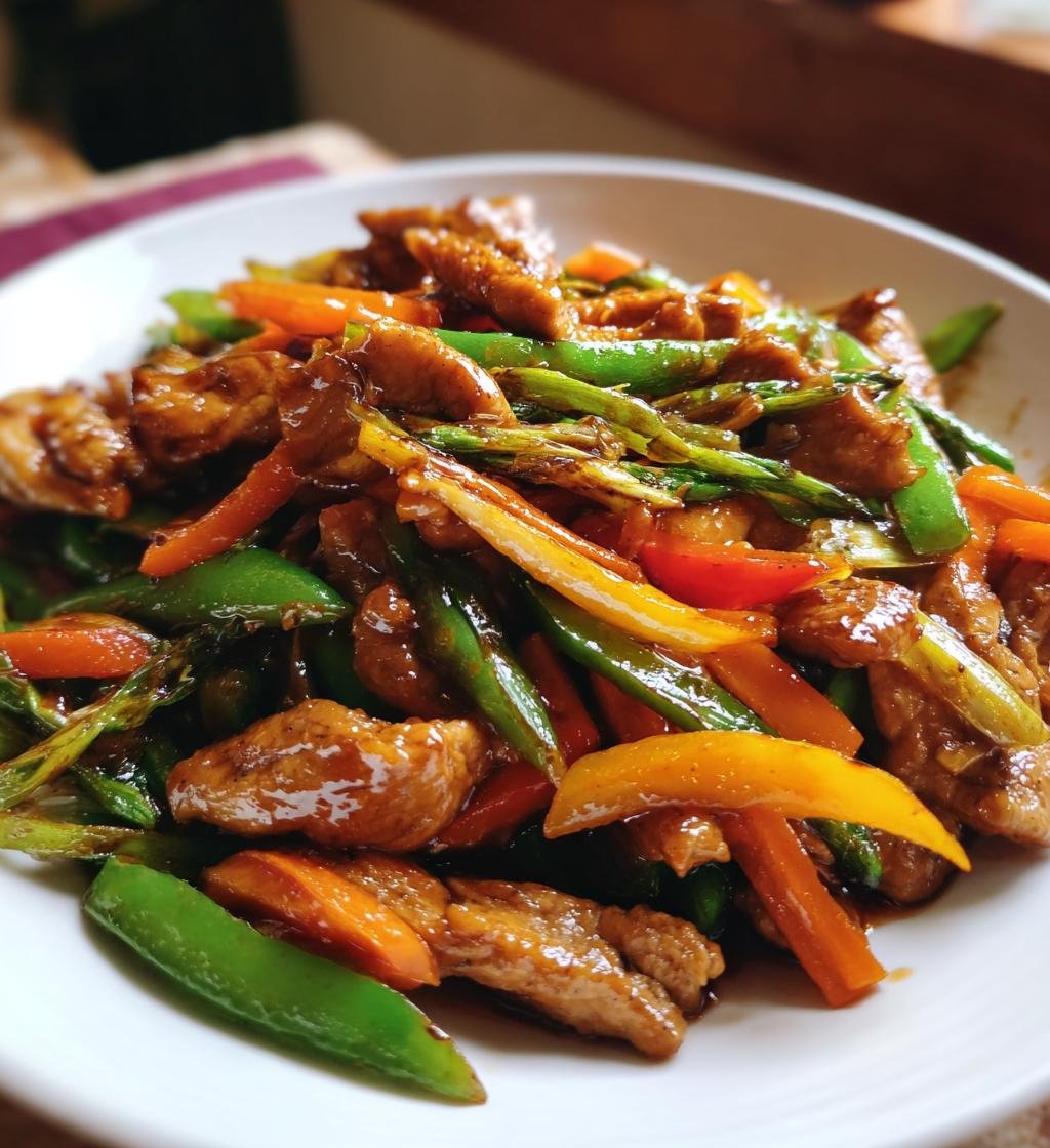 Easy Pork Stir Fry Recipe: Juicy Strips & Colorful Veggies - step by step