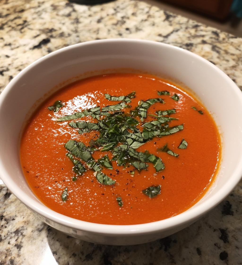 Creamy Tomato Basil Soup Recipe - Easy & Delicious Homemade Delight