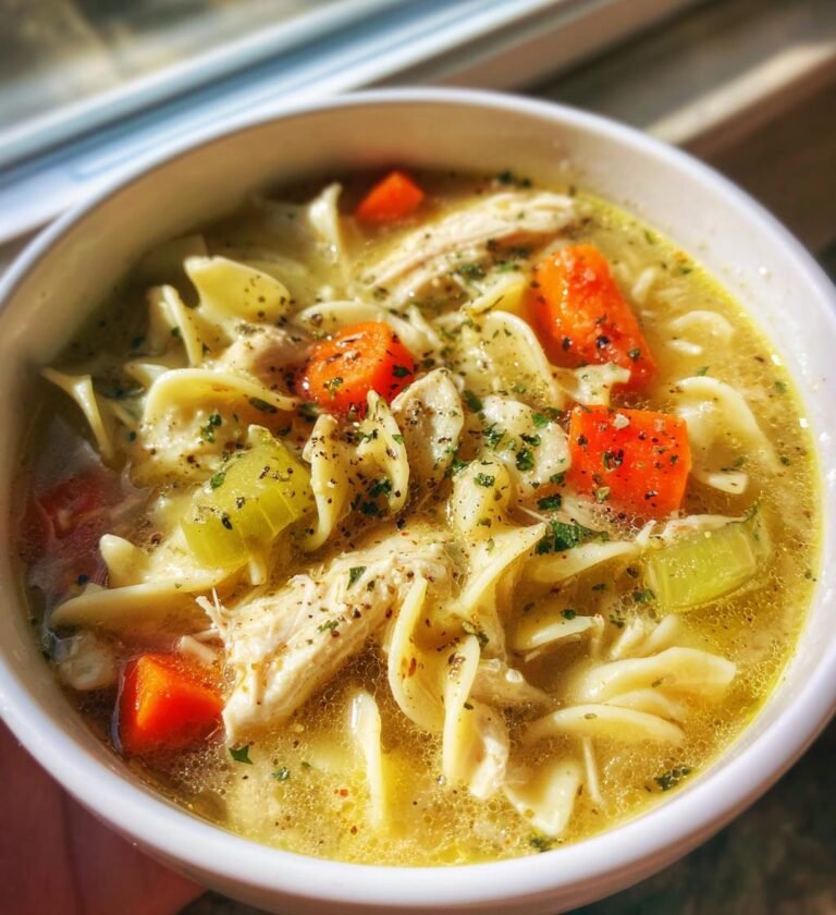 slow cooker chicken noodle soup