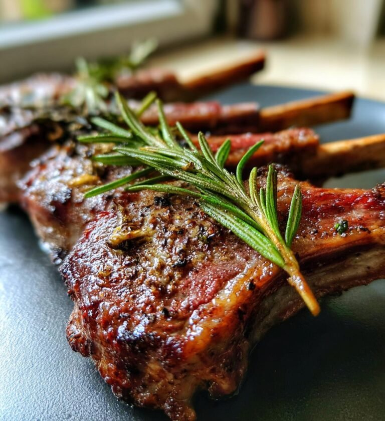 lamb chops with rosemary and garlic