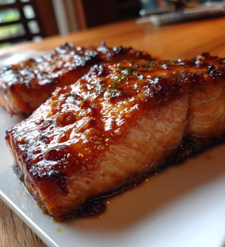 baked salmon with honey glaze