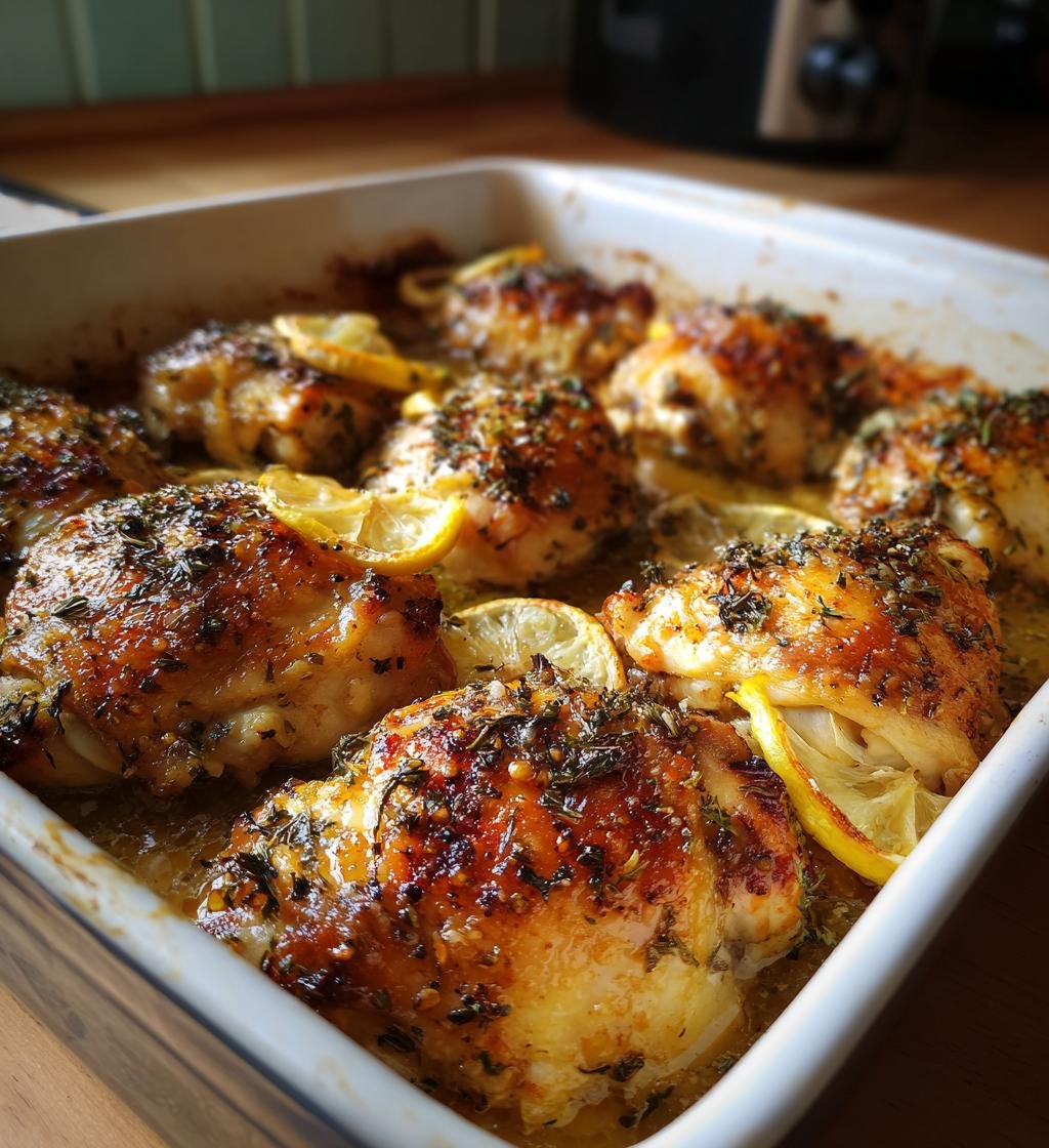 Baked Lemon Chicken Thighs Recipe: Crispy & Juicy Every Time