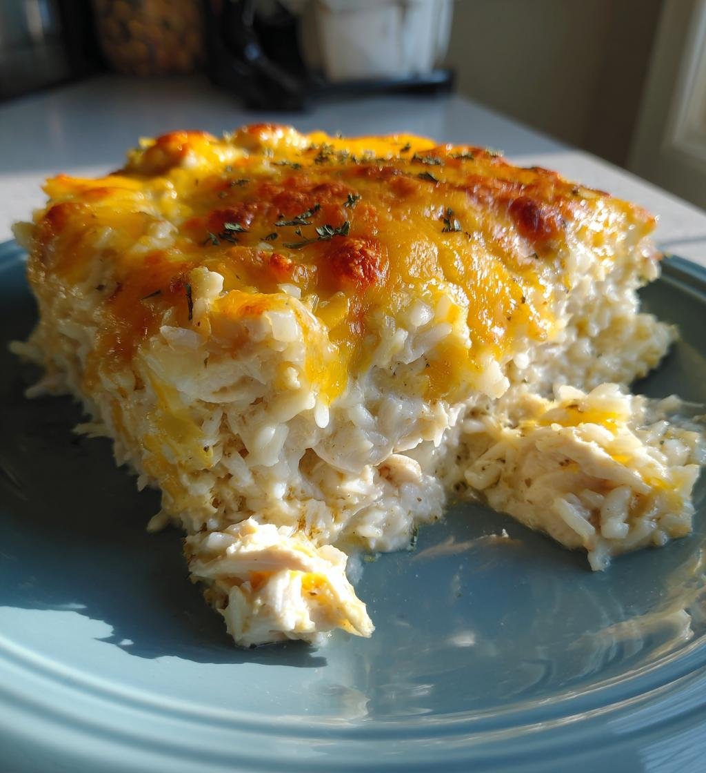 Creamy Chicken and Rice Casserole - The Best One-Dish Comfort Food