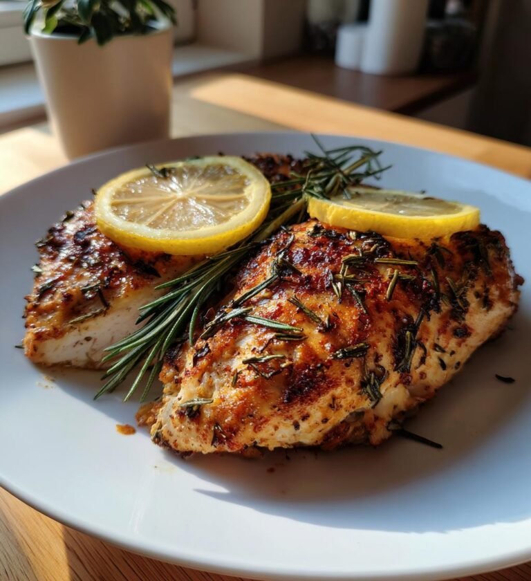 baked chicken breast with lemon and herbs
